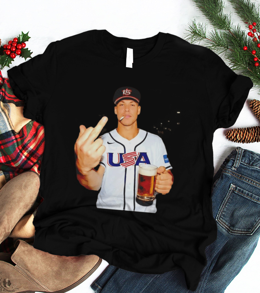 USA Basketball Team After Hours Middle Finger Aaron Judge T-Shirt