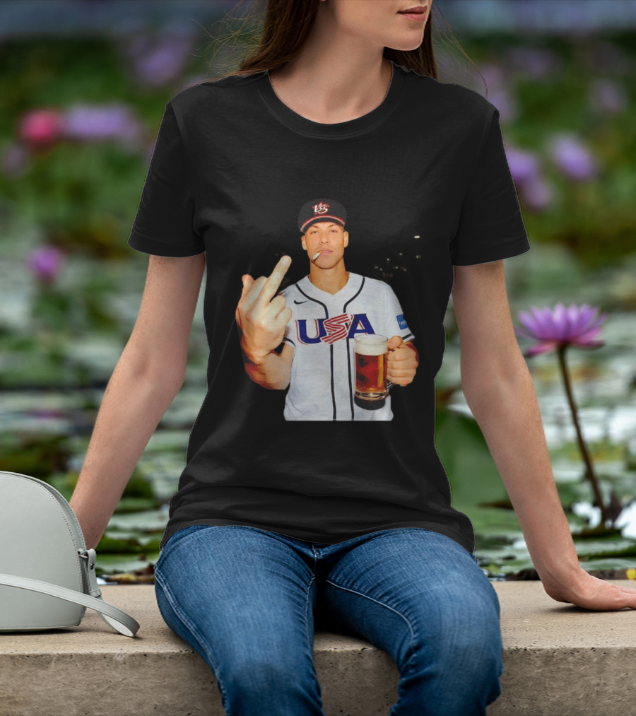 USA Basketball Team After Hours Middle Finger Aaron Judge T-Shirt