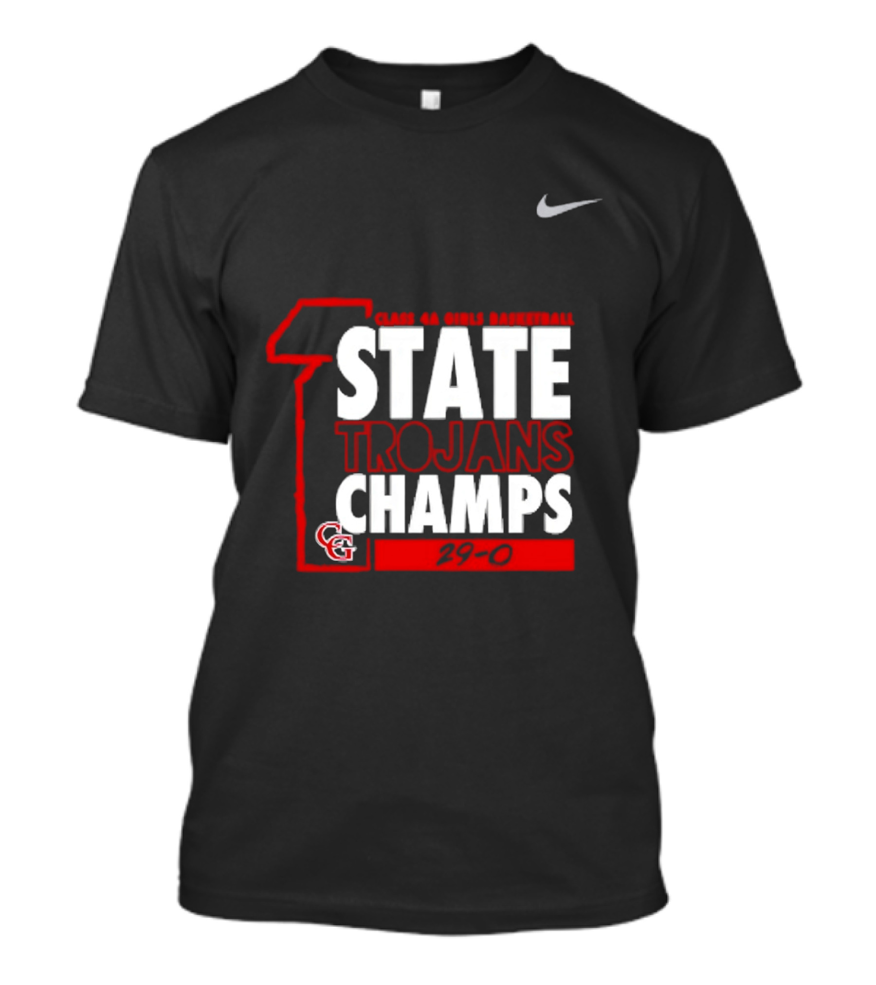 Center Grove Trojans Girls Basketball Class 4A State Champs 29 0 Nike T-Shirt