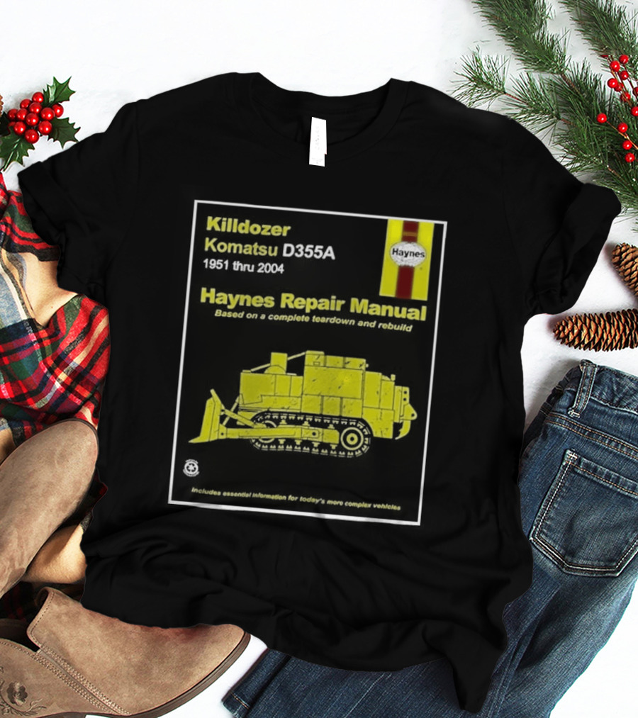 Killdozer Komatsu D355A Haynes Manual 2004 Colorado Rampage Event T-Shirt