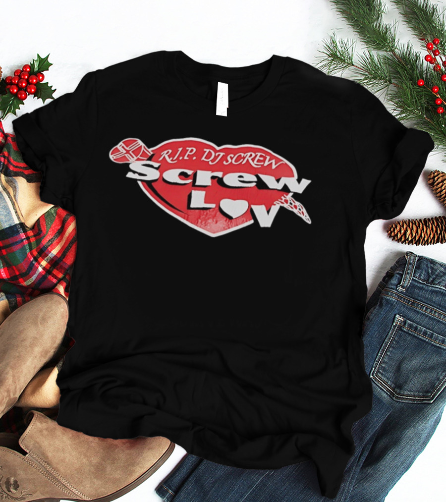RIP DJ Screw Screw Love Heart T-Shirt