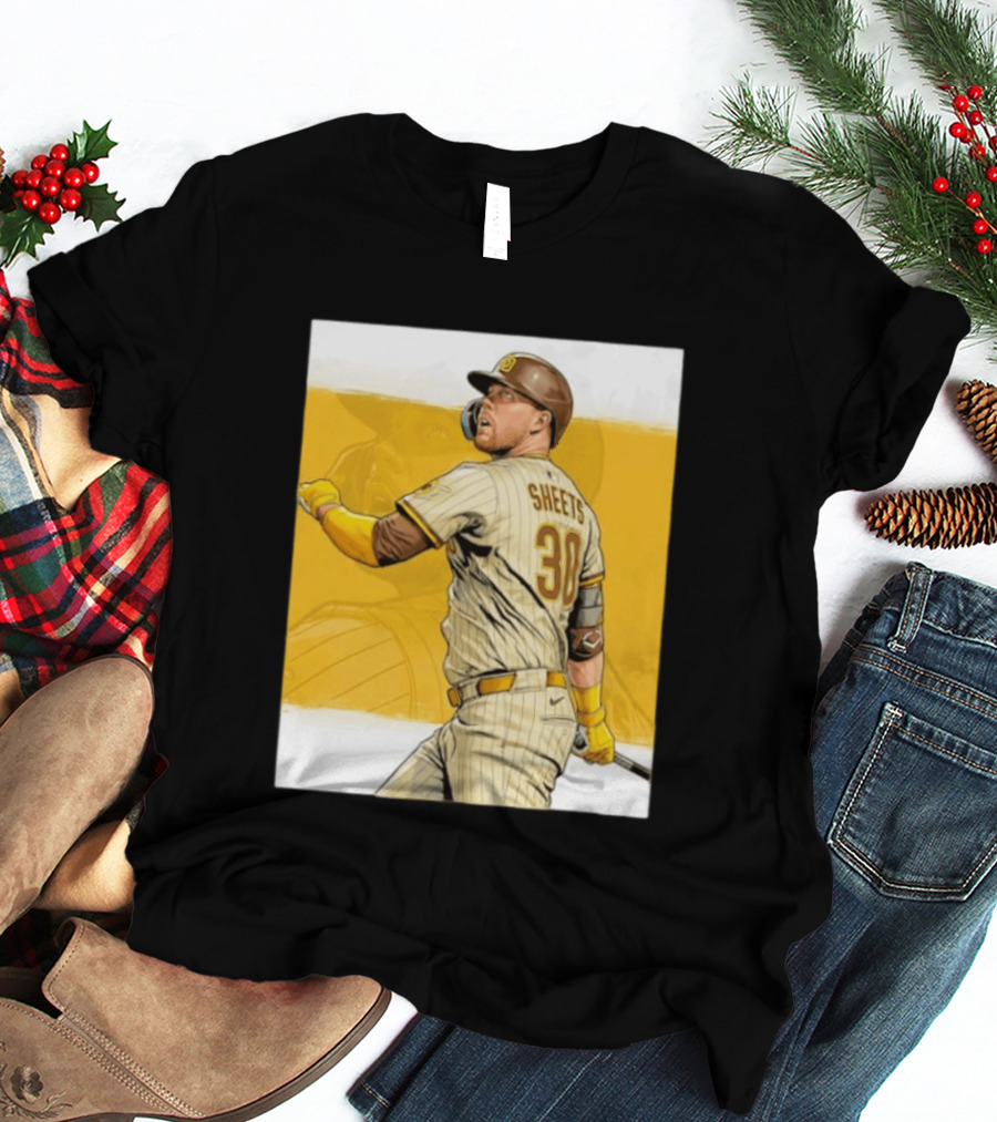San Diego Padres Sheets 30 Baseball Player Action T-Shirt