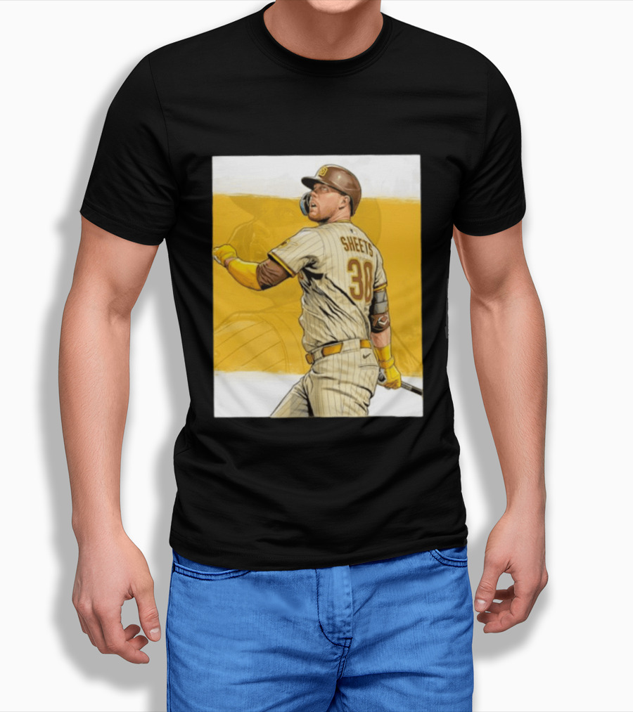 San Diego Padres Sheets 30 Baseball Player Action T-Shirt