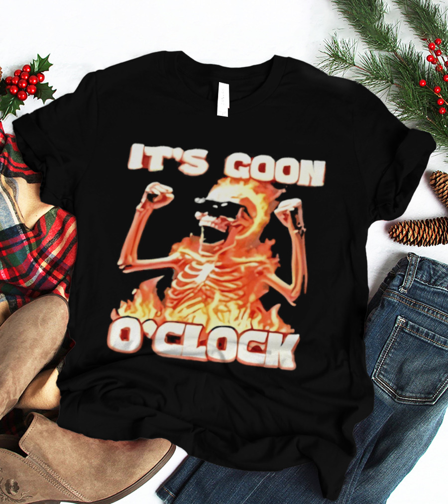 It's Goon O' Flaming Skeleton Fist Pump T-Shirt