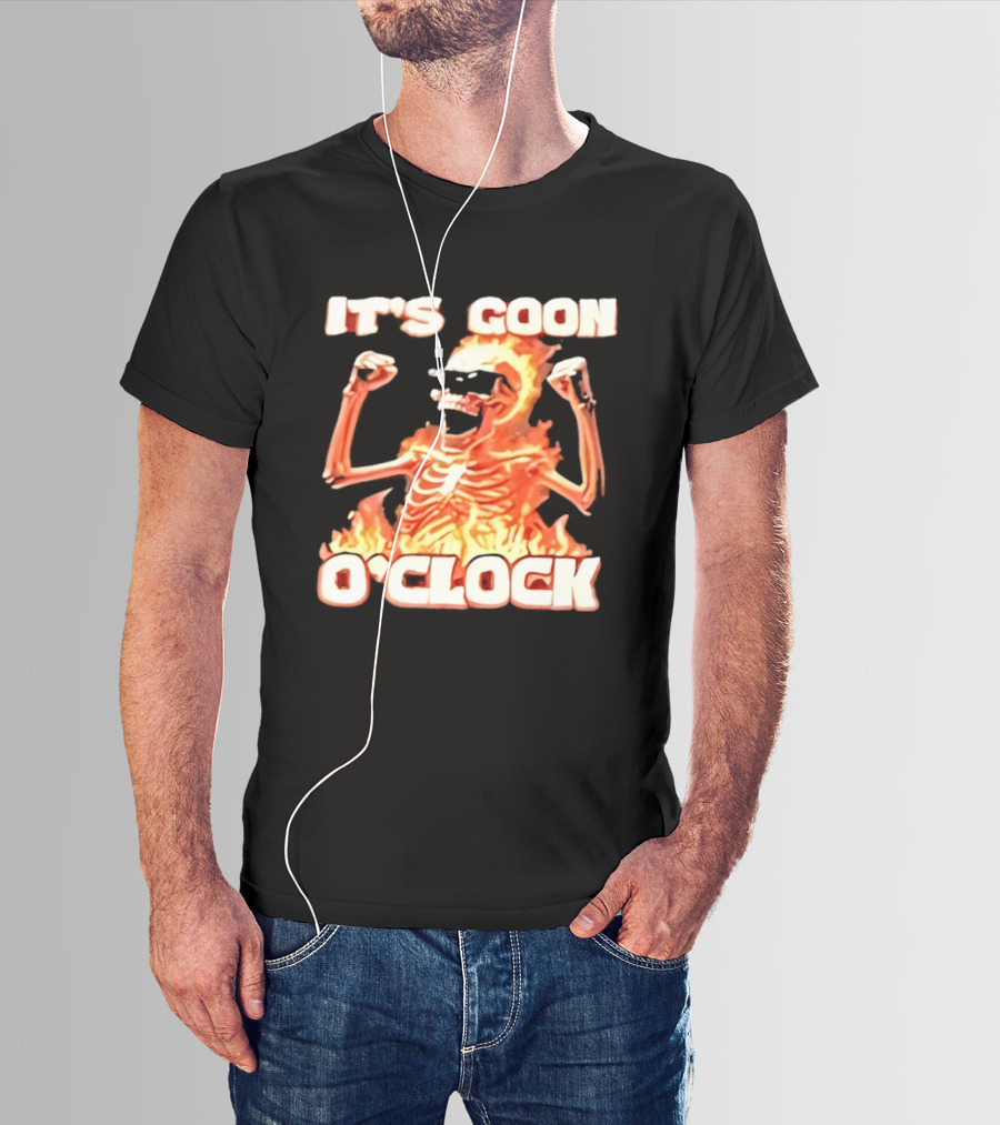 It's Goon O' Flaming Skeleton Fist Pump T-Shirt