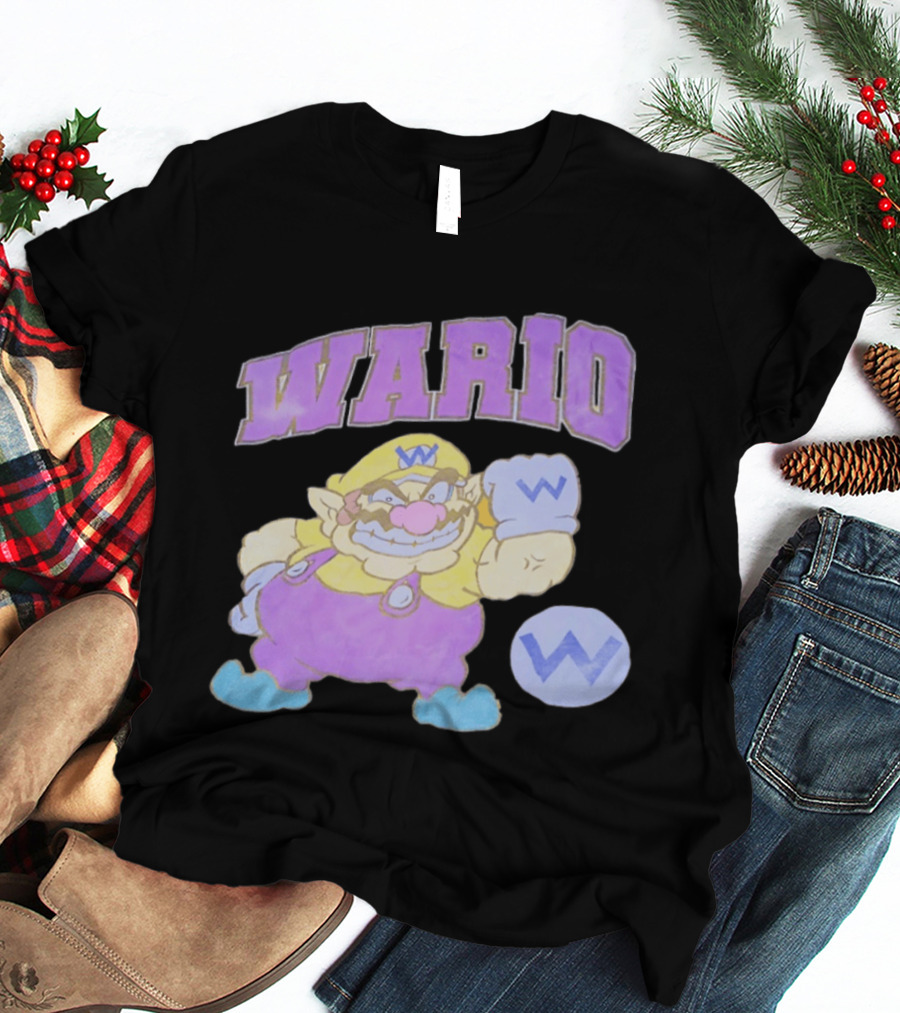 Wario Character With Purple T-Shirt