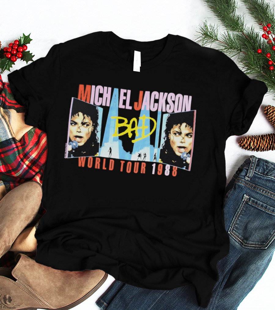 Michael Jackson Bad World Tour 1988 T-Shirt