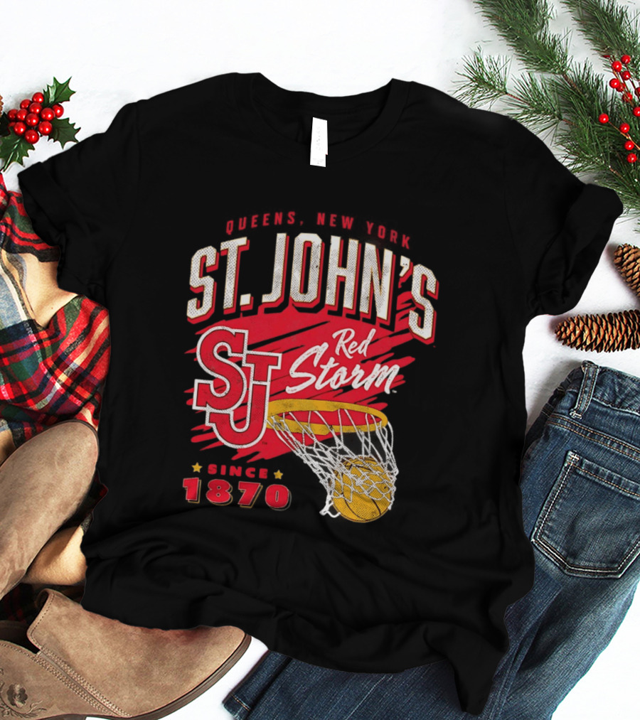 St John's Red Storm Basketball New York Since 1870 Queens T-Shirt