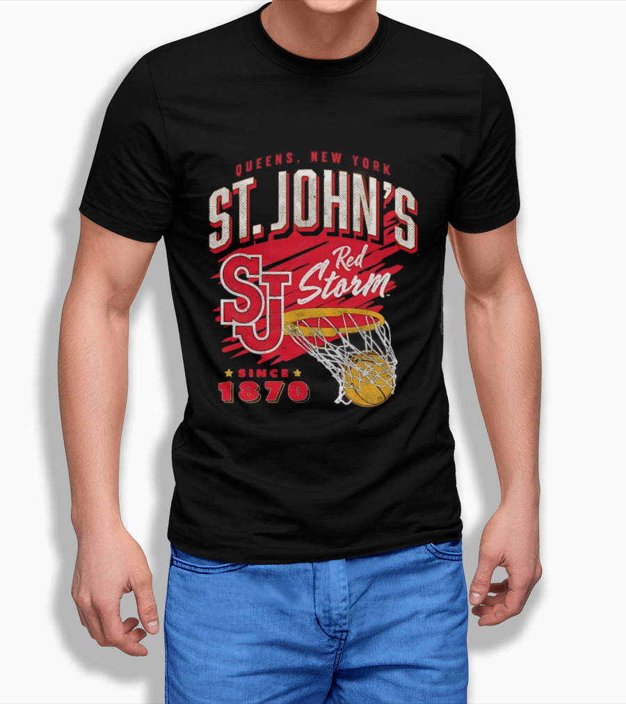 St John's Red Storm Basketball New York Since 1870 Queens T-Shirt