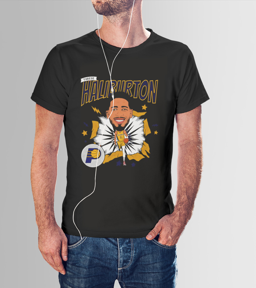 Haliburton Indiana Pacers Basketball Stars T-Shirt