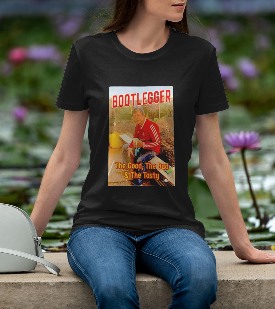 Bootlegger The Good The Bad And The Tasty Football Fan In Red Soccer Jersey T-Shirt