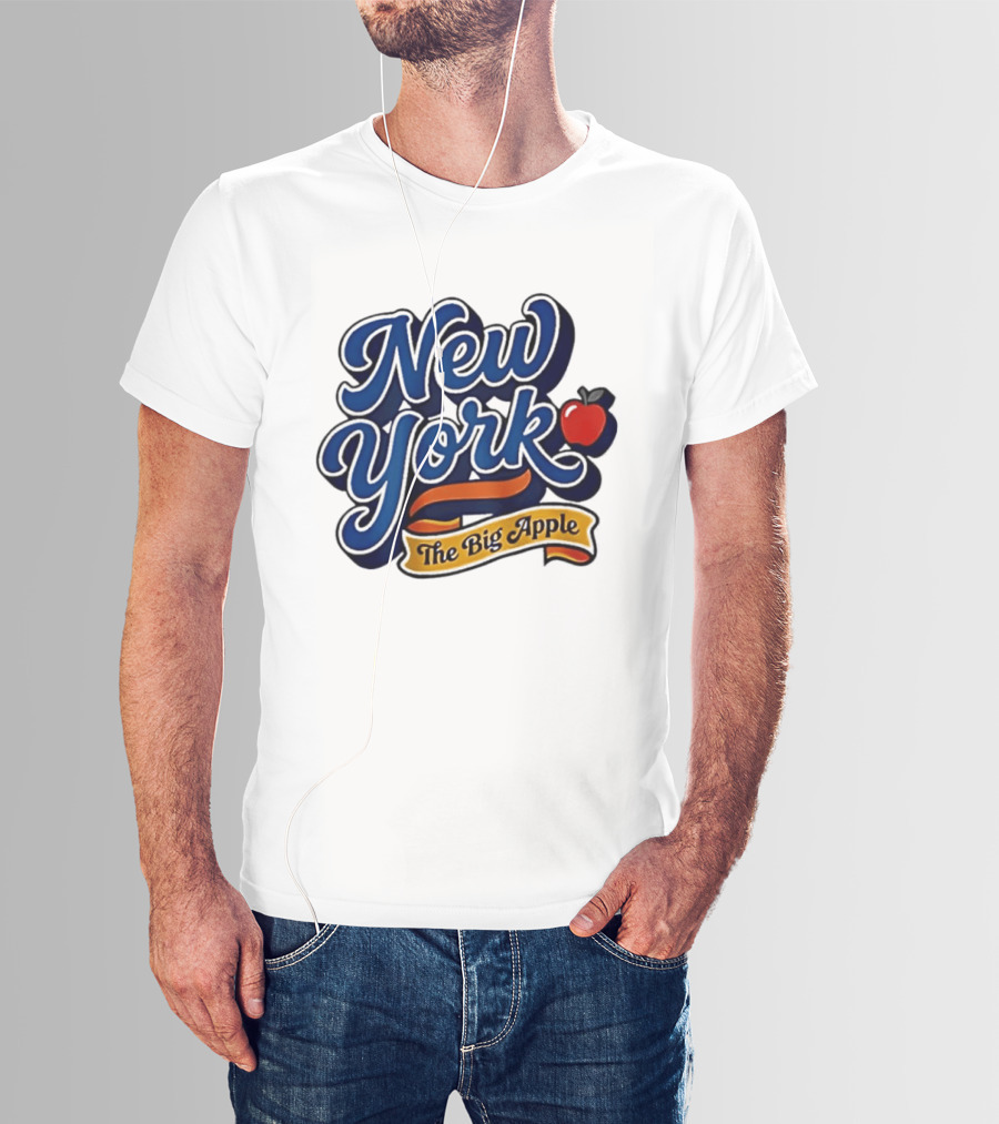 New York The Big Apple Classic Red Apple T-Shirt