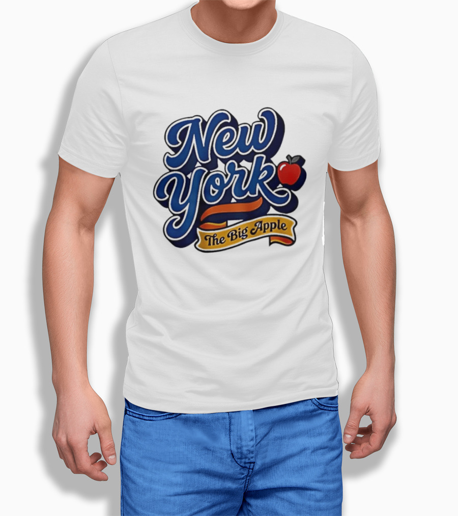 New York The Big Apple Classic Red Apple T-Shirt