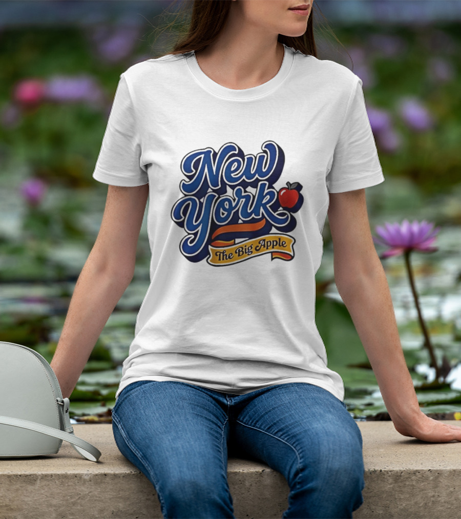 New York The Big Apple Classic Red Apple T-Shirt