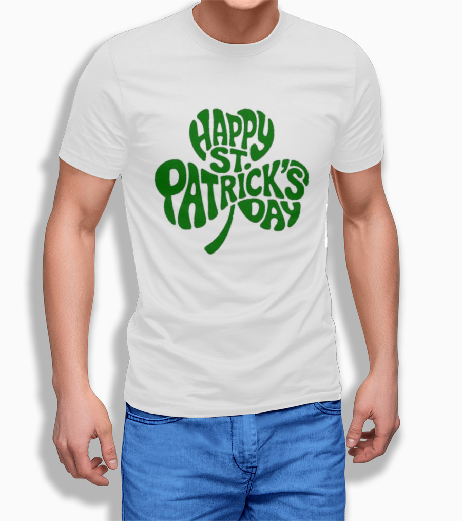 Happy St. Patrick's Day Green Clover Shamrock Celebration T-Shirt