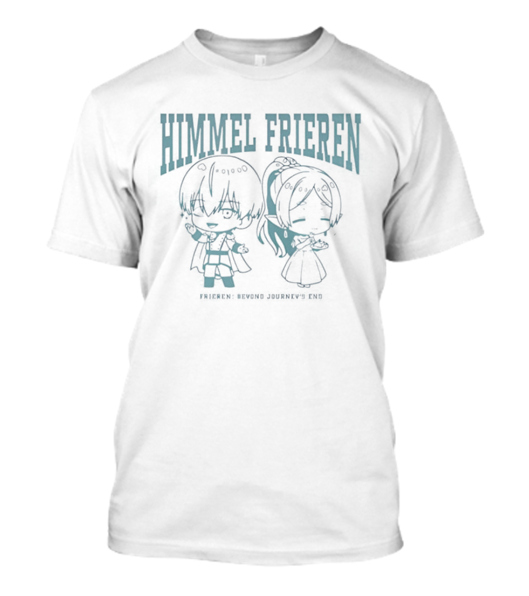 Himmel Frieren Beyond Journey's End Anime Chibi Characters T-Shirt