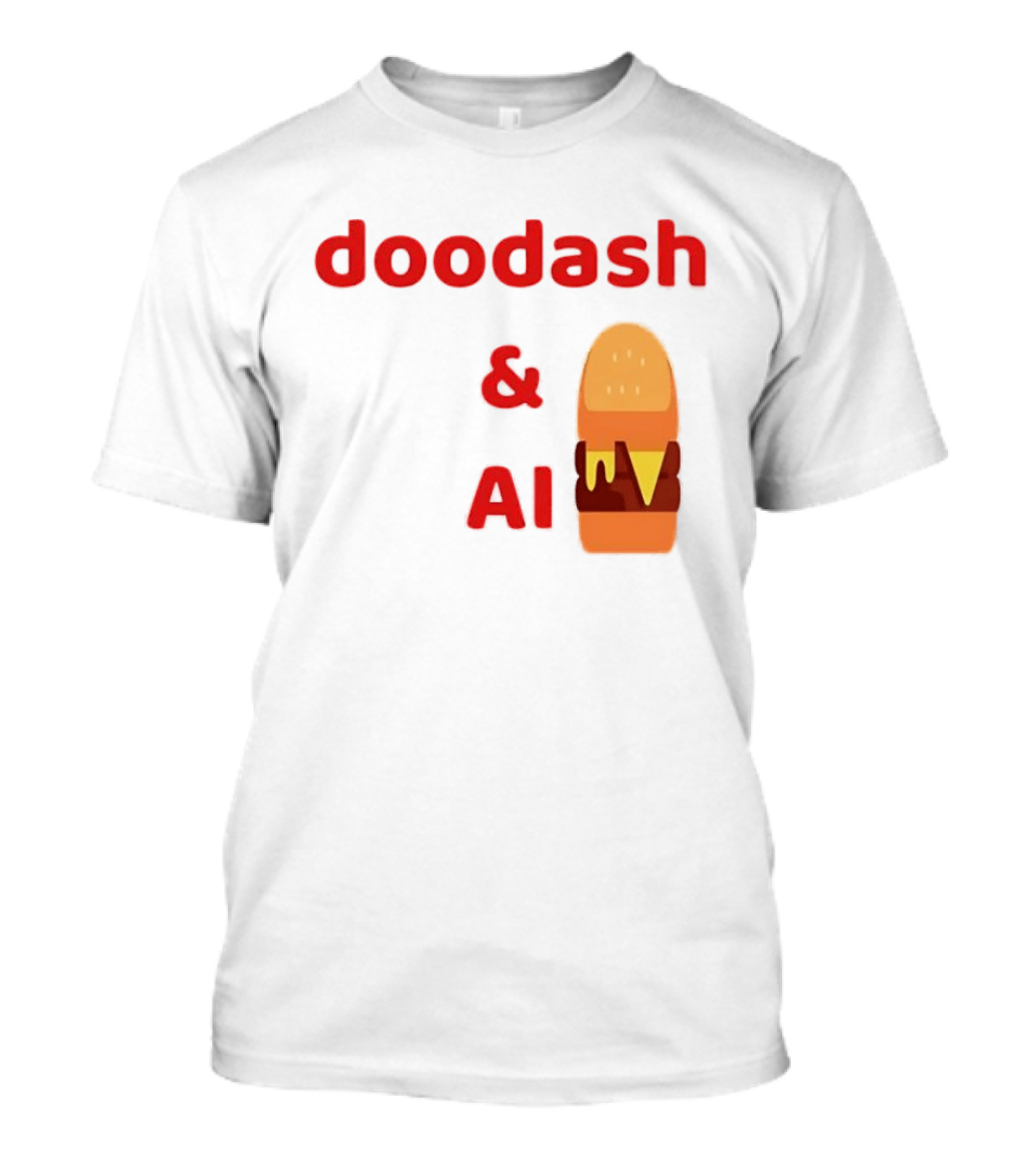 Doodash AI Burger Fast Food Delivery T-Shirt
