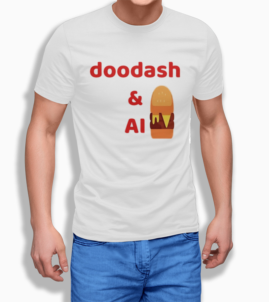 Doodash AI Burger Fast Food Delivery T-Shirt