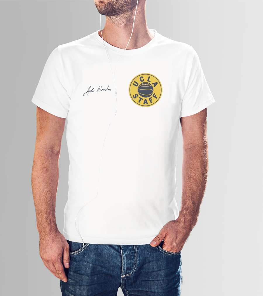 UCLA Staff Basketball John Wooden T-Shirt