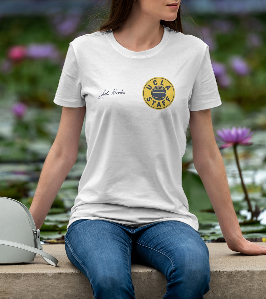 UCLA Staff Basketball John Wooden T-Shirt