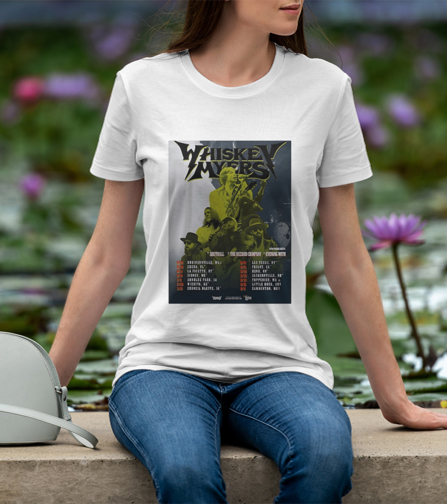 Whiskey Myers 2026 Tour North America Dates With Southall And The Record Company T-Shirt