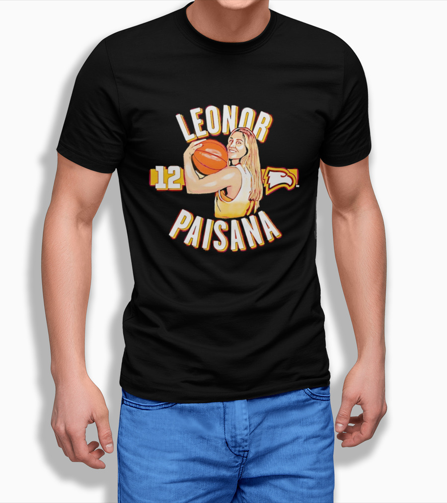Leonor Paisana 12 Winthrop Eagles Basketball T-Shirt