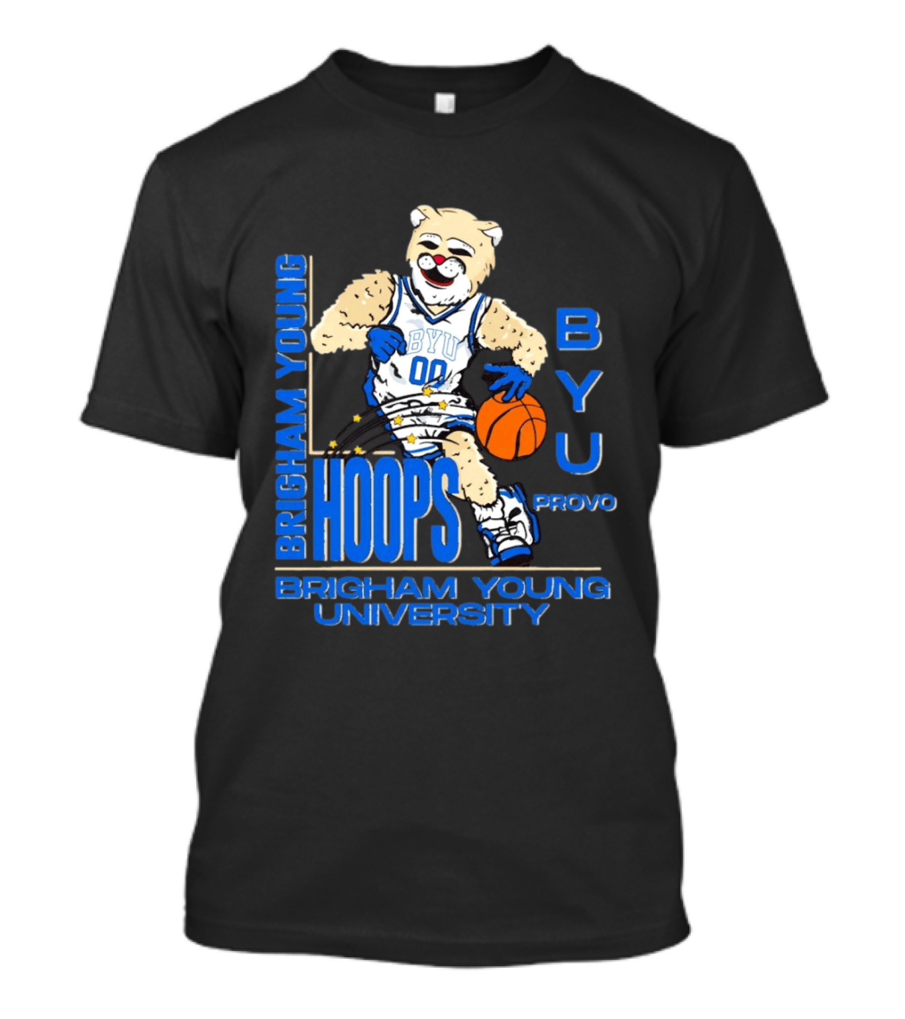 Brigham Young University Hoops BYU Provo Basketball Bear T-Shirt