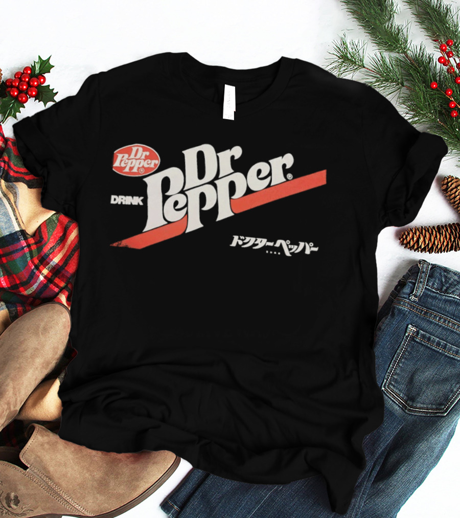 Dr Pepper Drink Japanese Katakana 70s T-Shirt