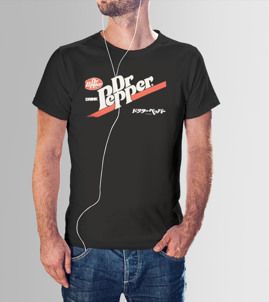 Dr Pepper Drink Japanese Katakana 70s T-Shirt