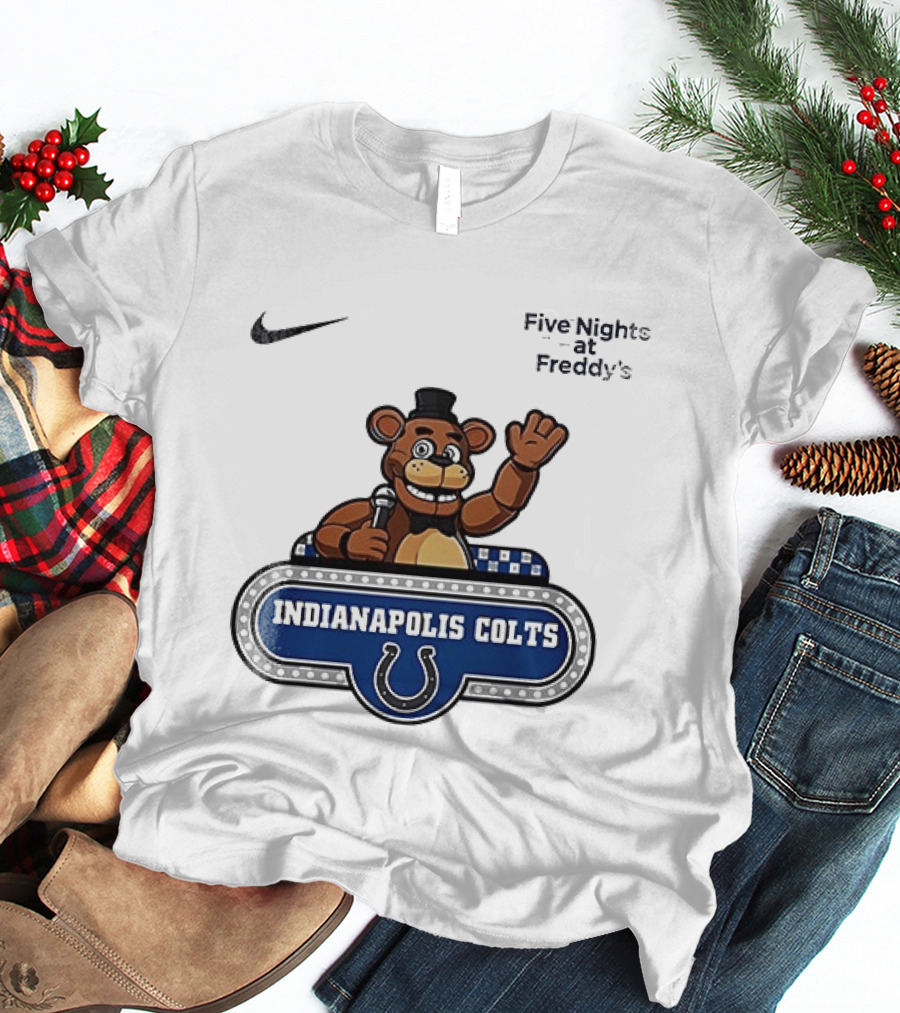 Nike Five Nights At Freddy's Indianapolis Colts Collaboration T-Shirt