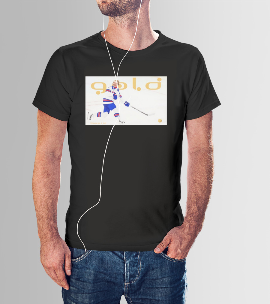 USA Hockey Jack Hughes Gold Medal 2026 Team Celebration T-Shirt
