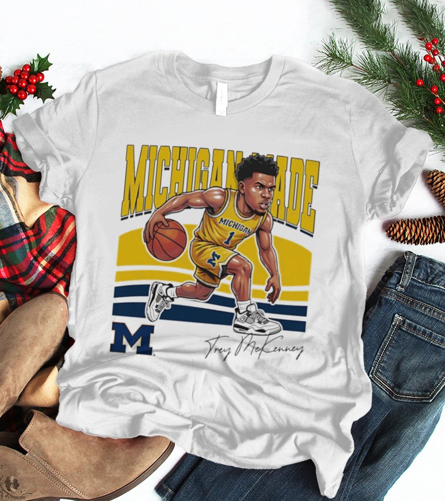 Trey McKenney Michigan Made Basketball Wolverines 2026 T-Shirt
