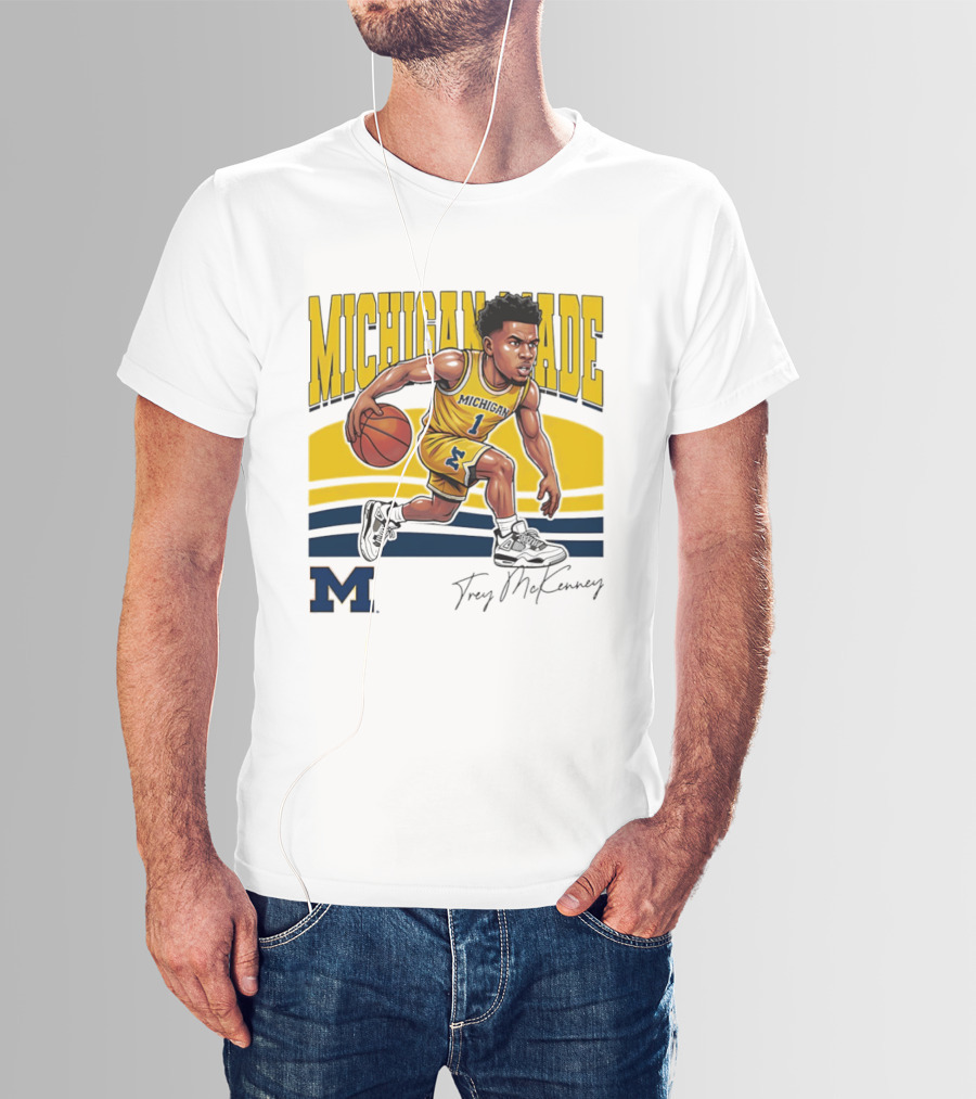 Trey McKenney Michigan Made Basketball Wolverines 2026 T-Shirt