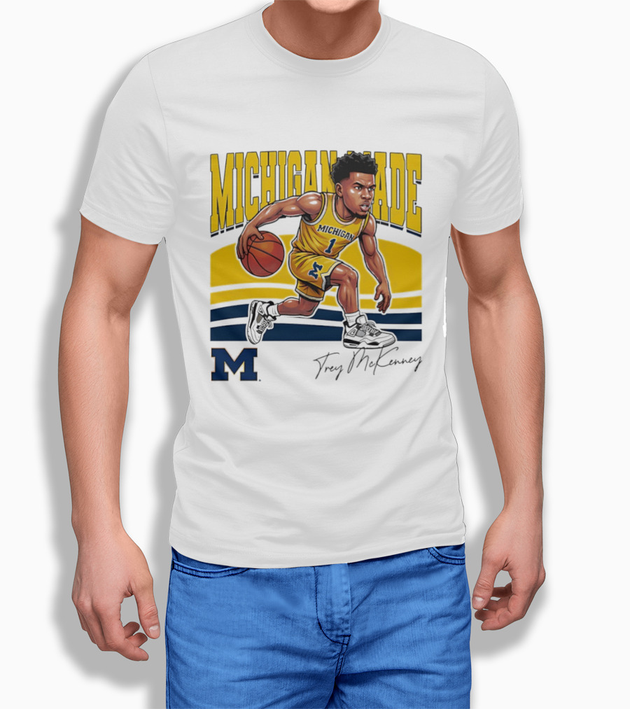Trey McKenney Michigan Made Basketball Wolverines 2026 T-Shirt