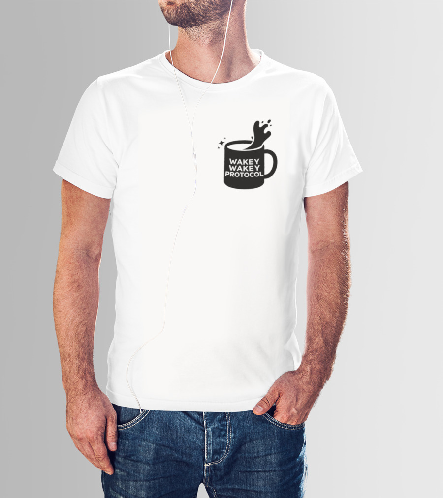 Wakey Wakey Protocol Coffee Spill Cup T-Shirt