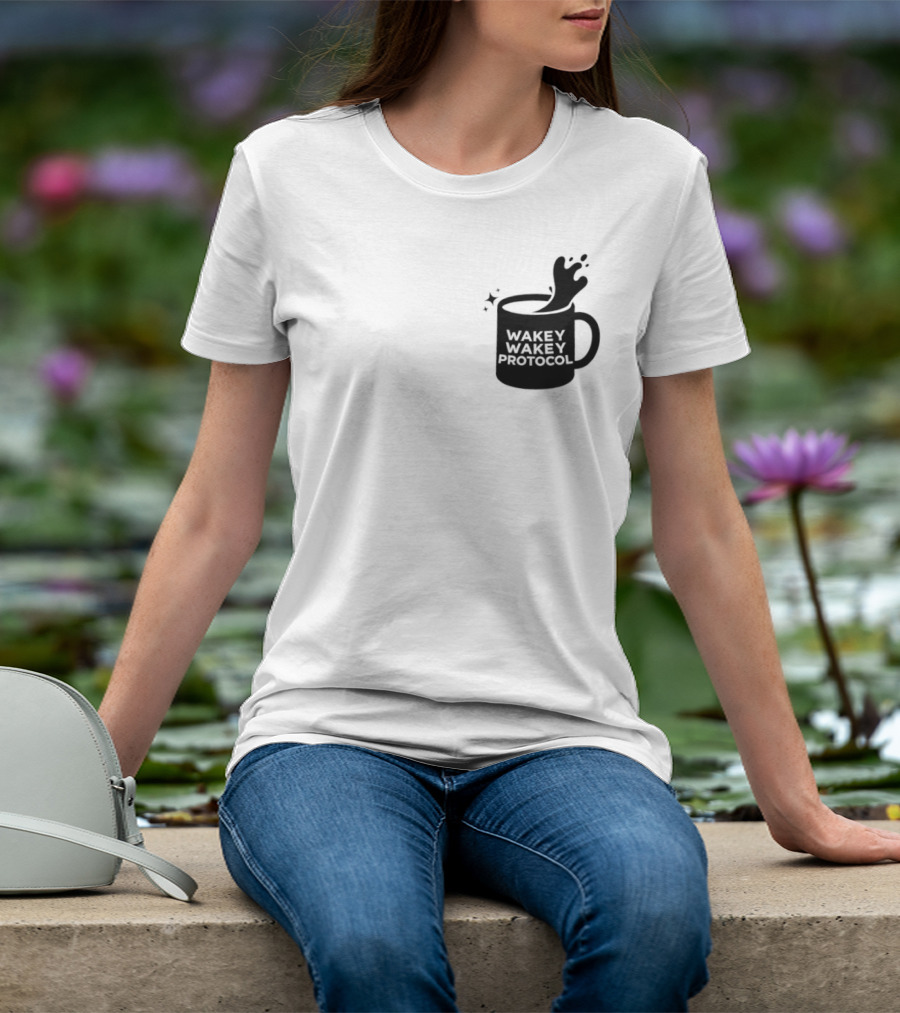 Wakey Wakey Protocol Coffee Spill Cup T-Shirt