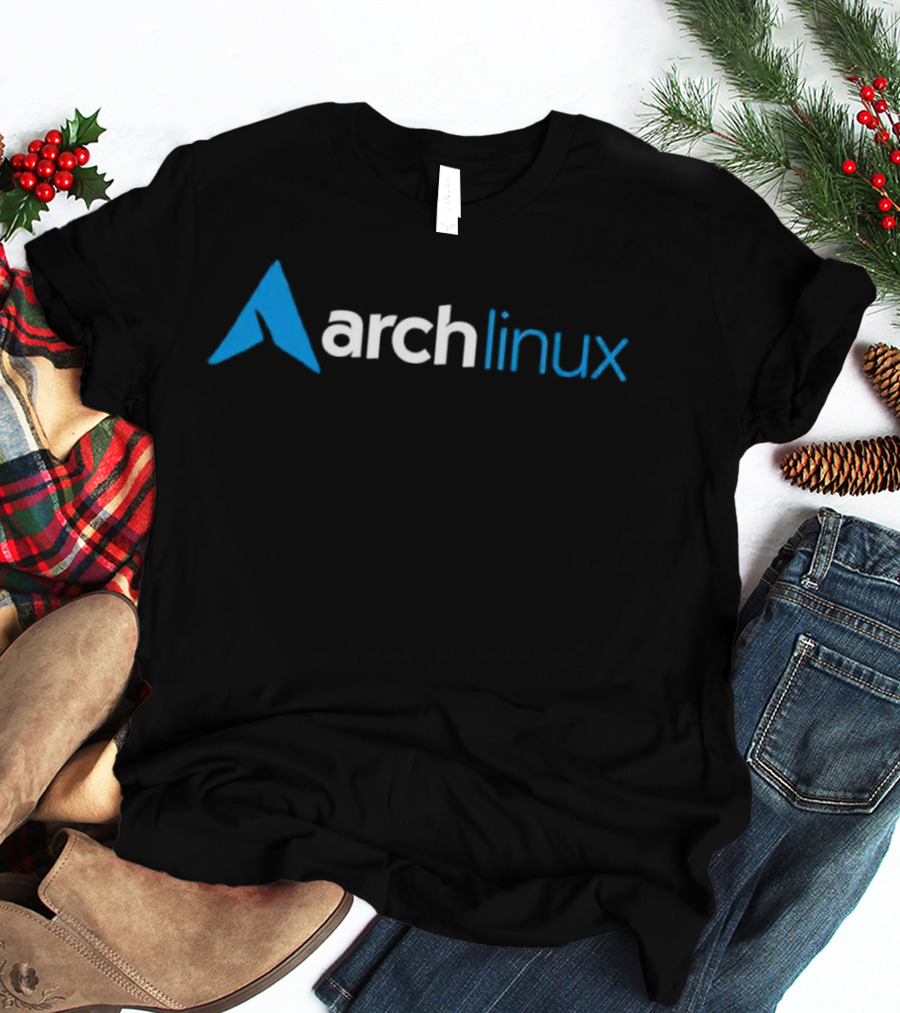 Archlinux Blue And White T-Shirt