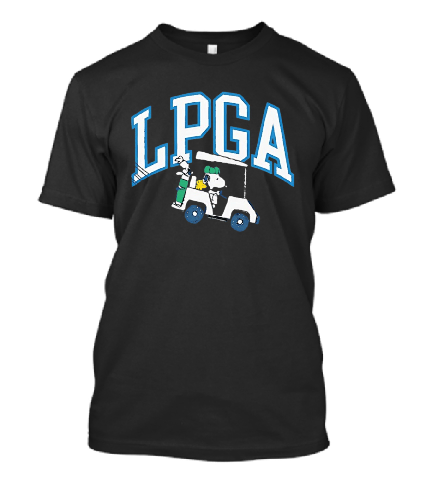 Snoopy Woodstock Golf Cart LPGA T-Shirt