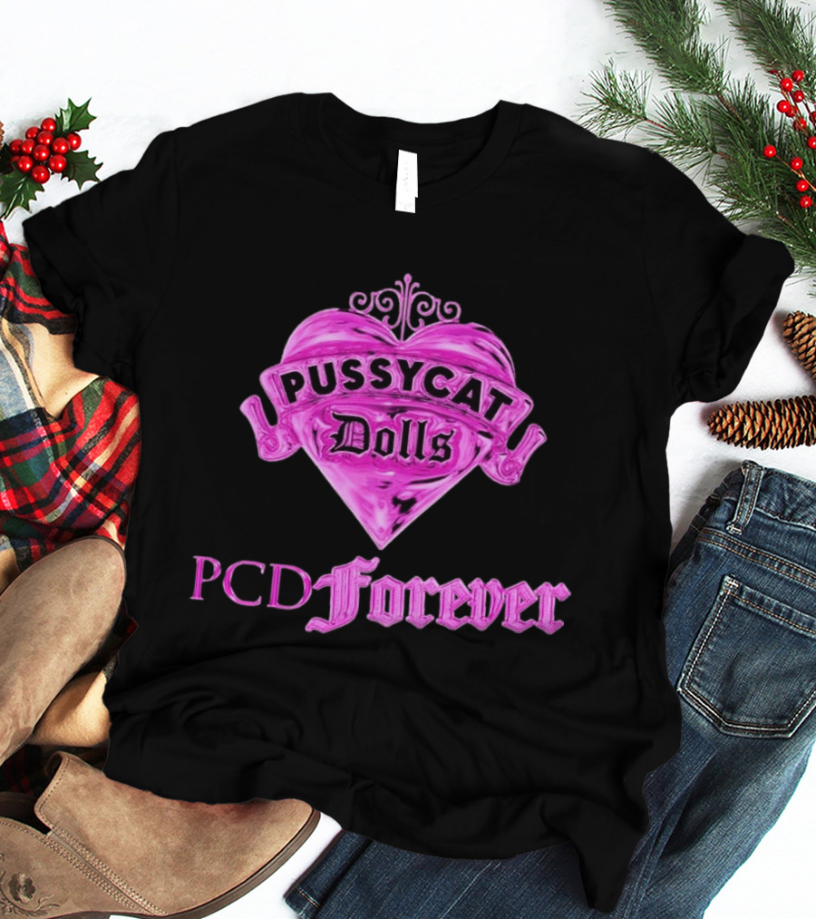 Pussycat Dolls PCD Forever Pink Heart T-Shirt