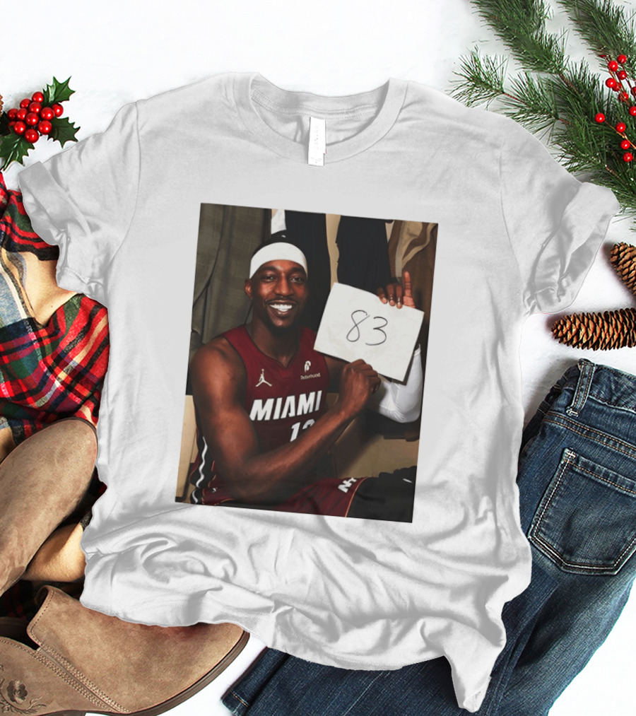 Bam Adebayo 83 Points Miami Heat Tribute NBA Legend Wilt Chamberlain T-Shirt