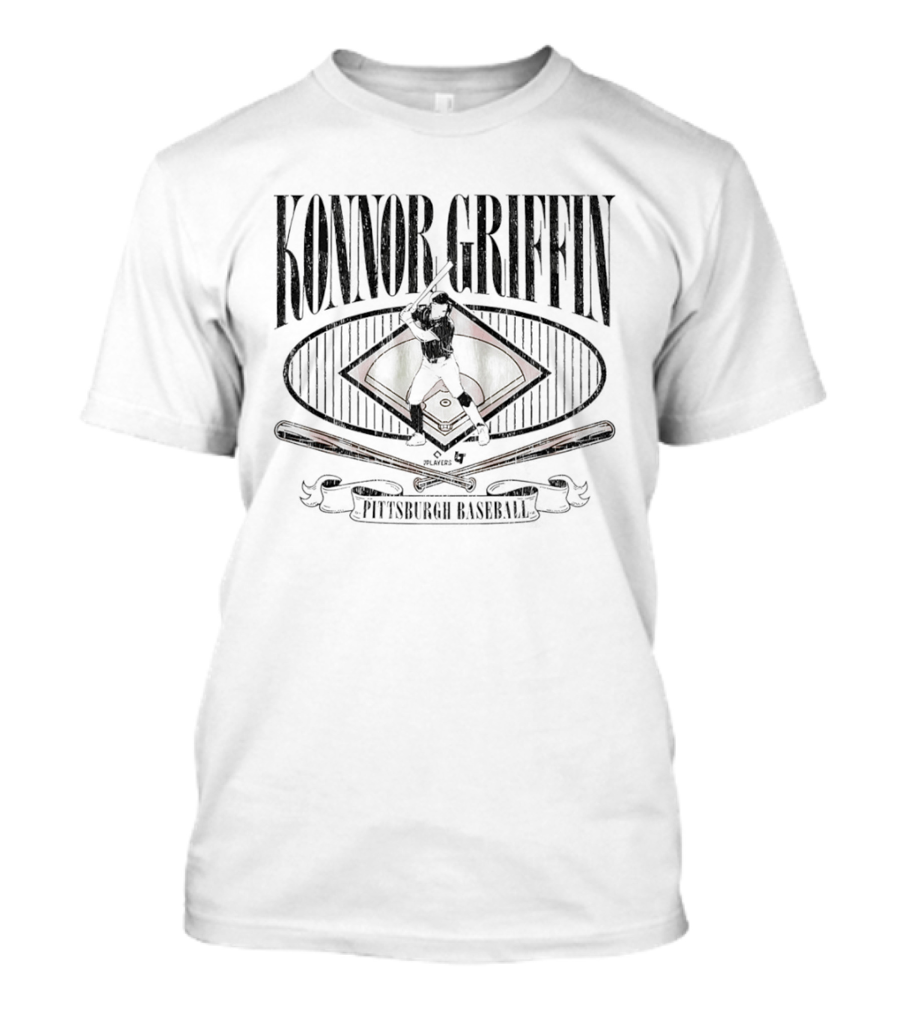 Konnor Griffin Pittsburgh Batting Stance With Baseball Bats T-Shirt