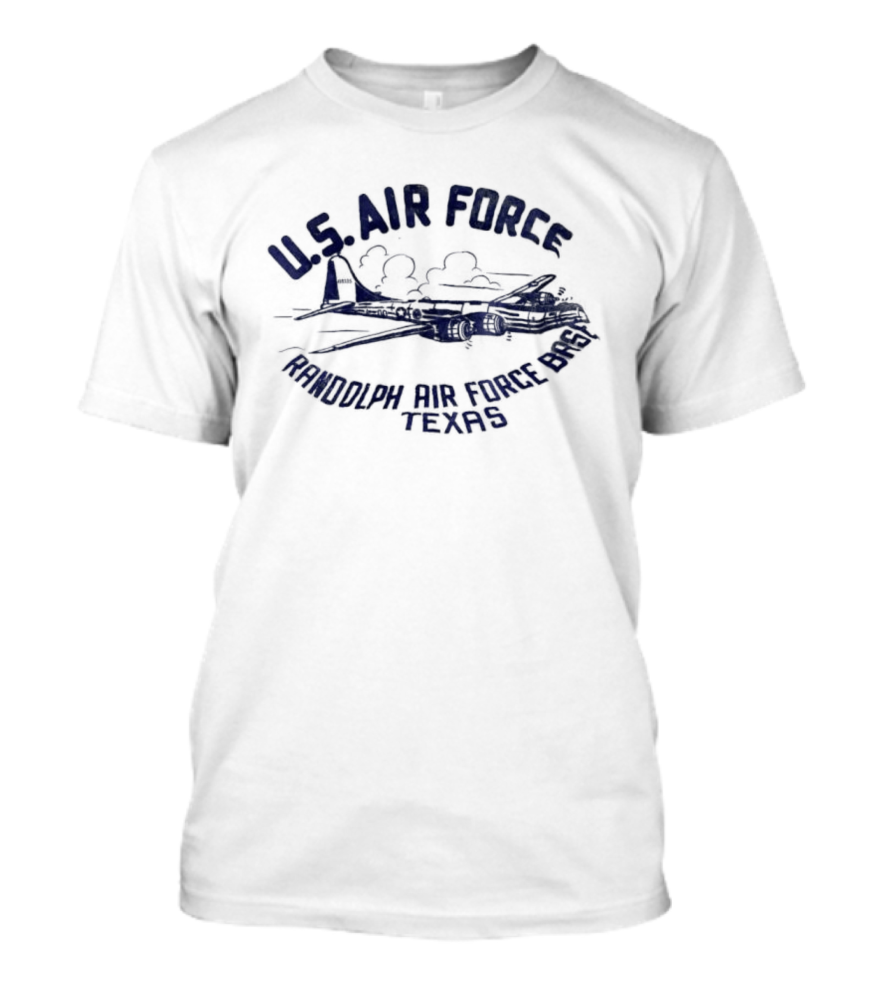 U.S. Air Force Randolph Air Force Base Texas Airplane T-Shirt