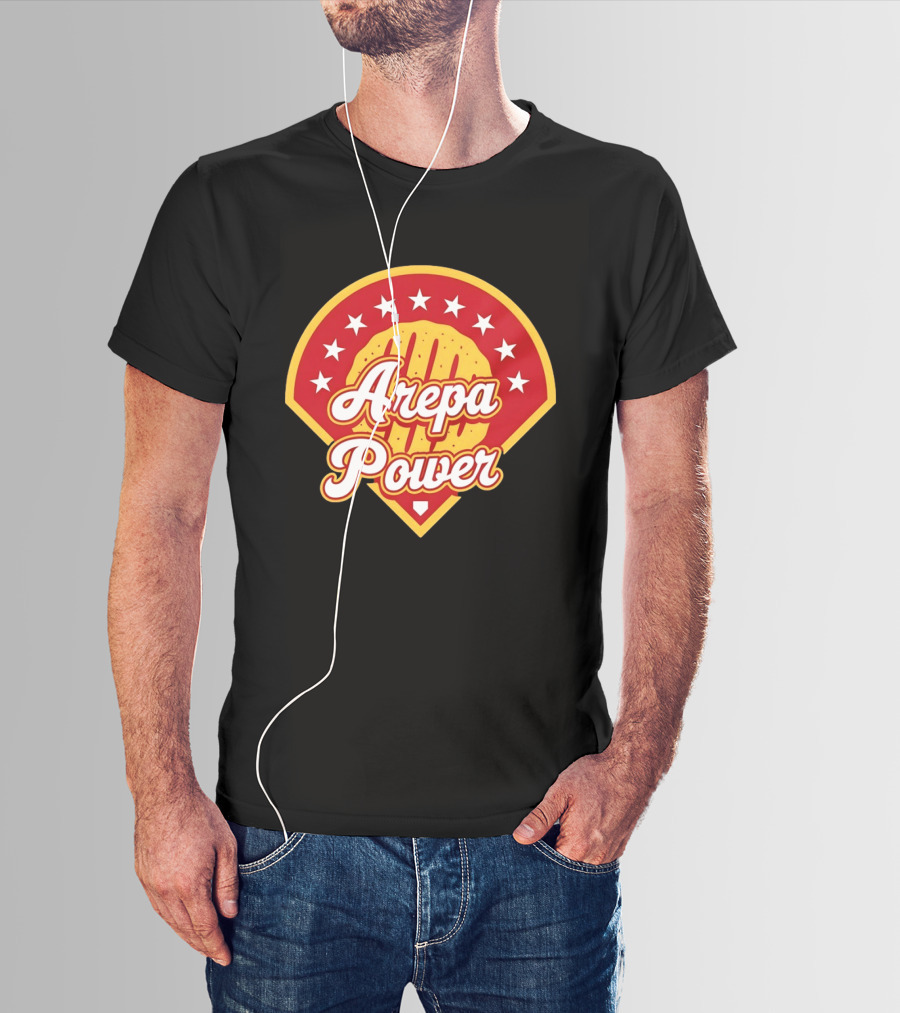 Arepa Power Retro Baseball T-Shirt