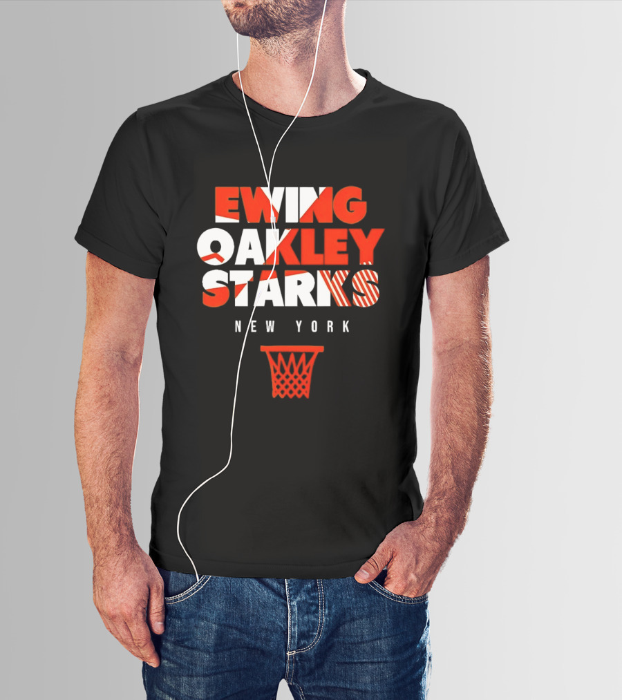 Ewing Oakley Starks New York Basketball Legacy T-Shirt