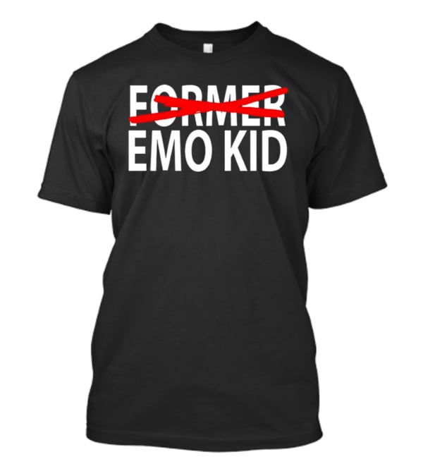Former Emo Kid Emo Crossed Out Red Line T-Shirt
