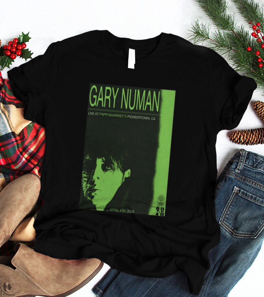 Gary Numan Live At Pappy & Harriet's Pioneertown CA April 4th 2026 T-Shirt