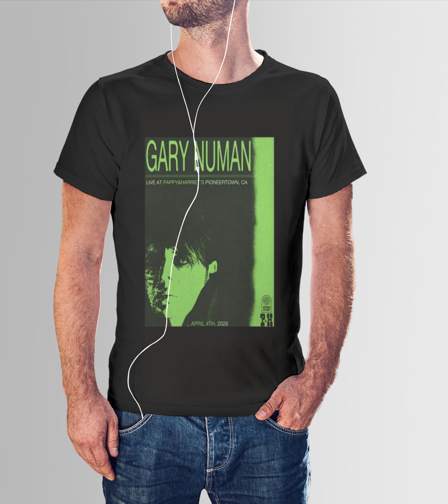 Gary Numan Live At Pappy & Harriet's Pioneertown CA April 4th 2026 T-Shirt