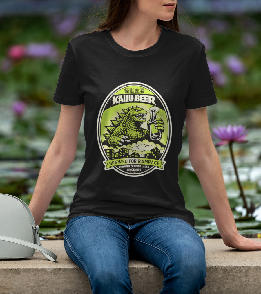 Kaiju Beer Brewed For Rampage Monster Crafted Lager Since 1954 T-Shirt