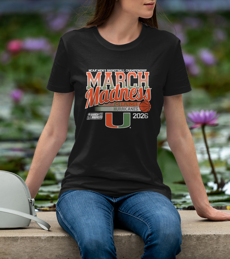 NCAA Men's Basketball Championship March Madness Miami Hurricanes 2026 T-Shirt