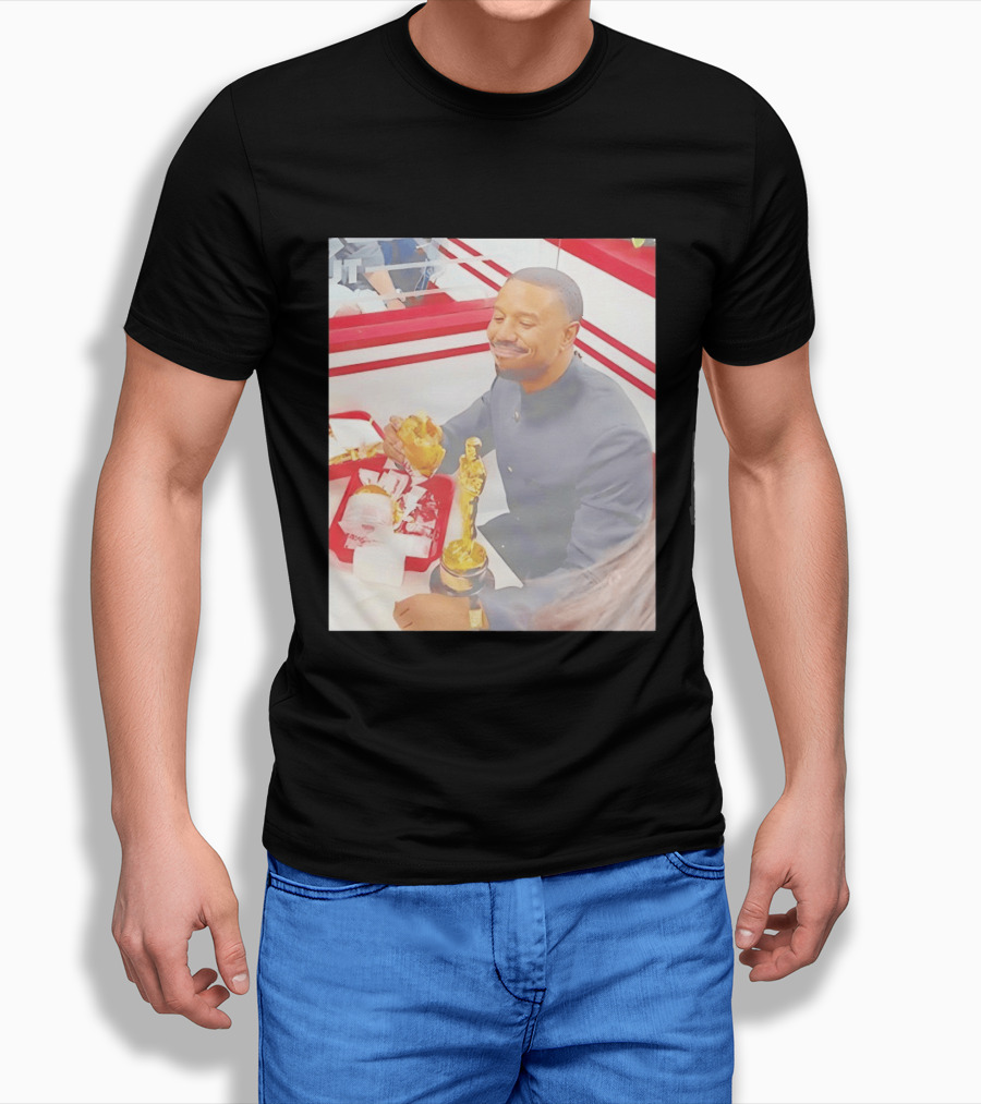 Michael B Jordan Burger Celebration Sinners 2026 Oscar T-Shirt